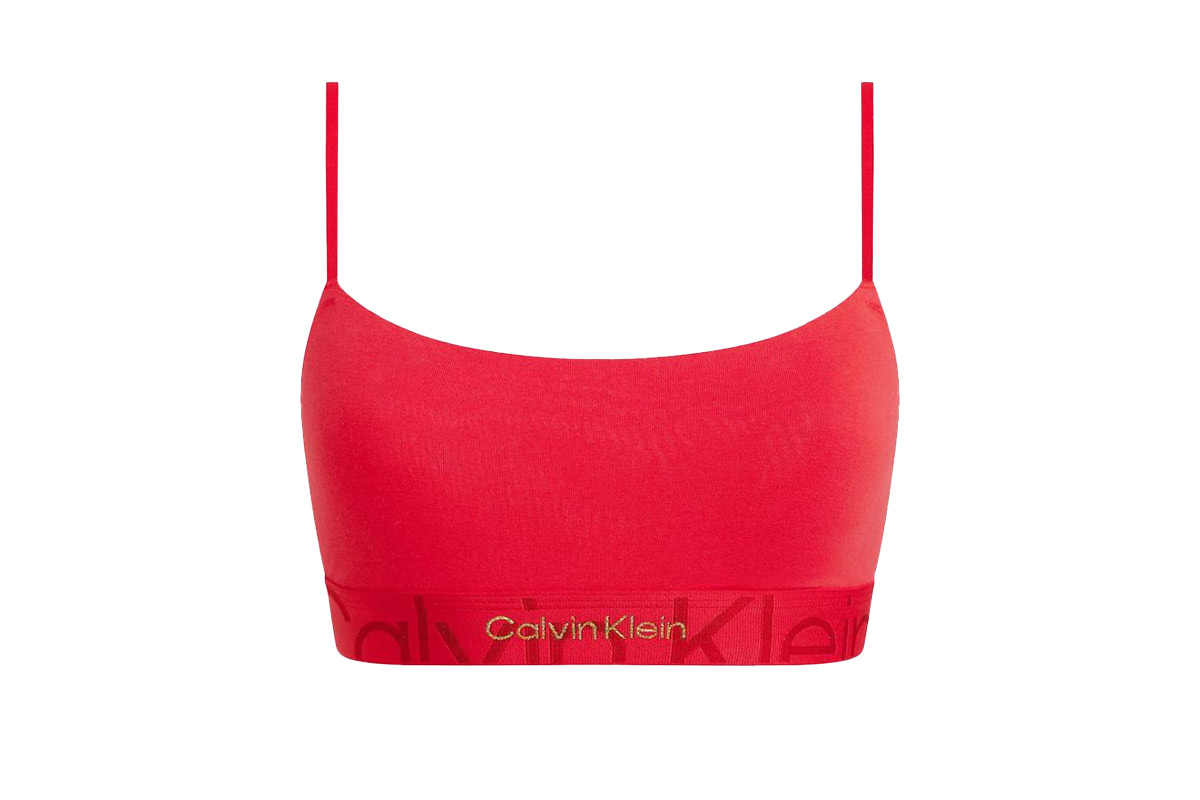 Calvin Klein Unlined Bralette Σουτιέν (000QF7052E 5FJ) Κόκκινο